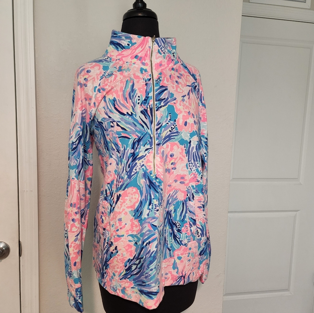 Lilly Pulitzer Pink and Blue Floral Jacket - Picture 2 of 11